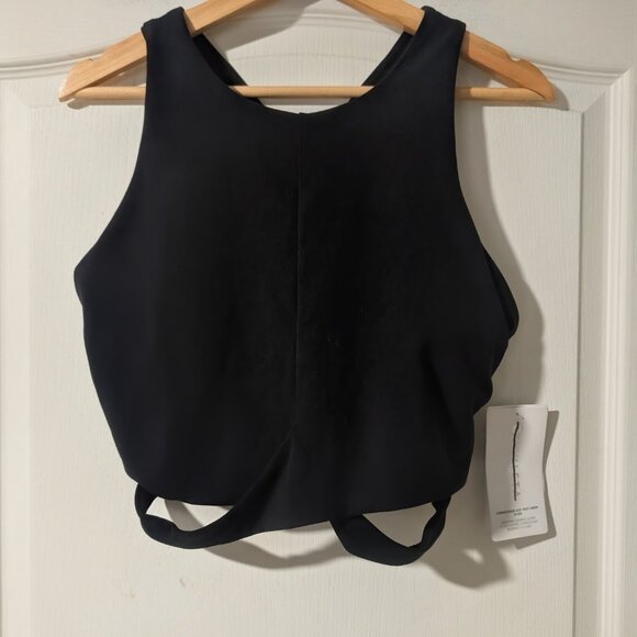 Athleta | Conscious Crop Cut Out Bra In Black (D-DD cup) - Picture 14 of 16